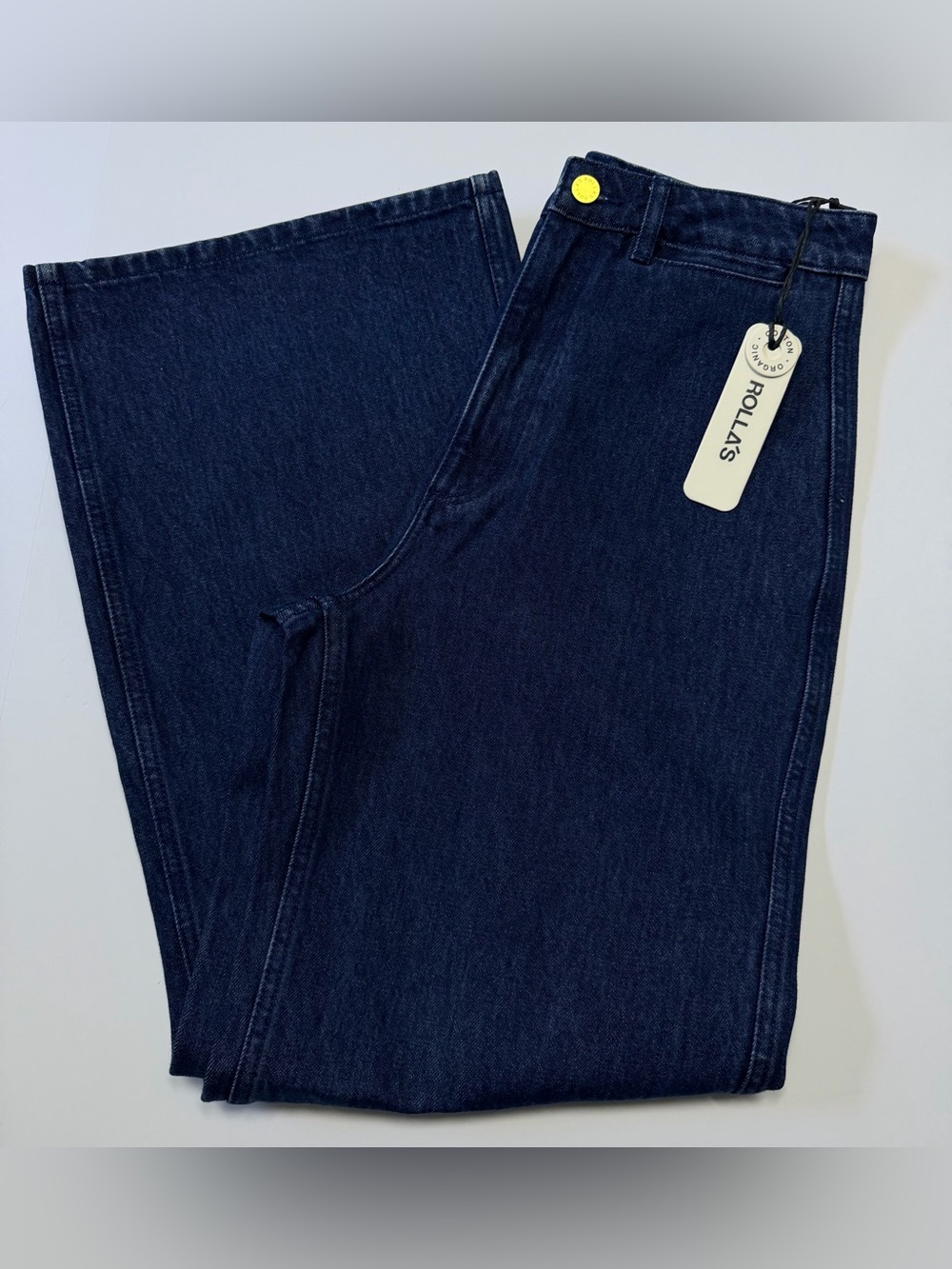 Rolla’s Studio Flare High Rise Jeans Size 29 Organic Cotton Dark Wash NWT
